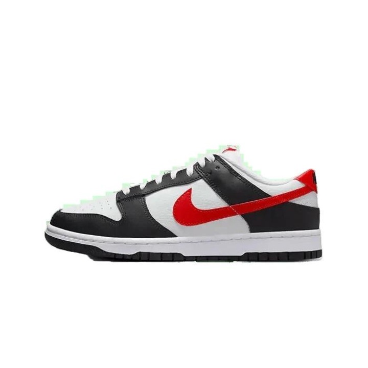 Мъжки спортни обувки Nike Dunk Low, черни, бели, червени, класически дизайн, удобни, 42.5 EU