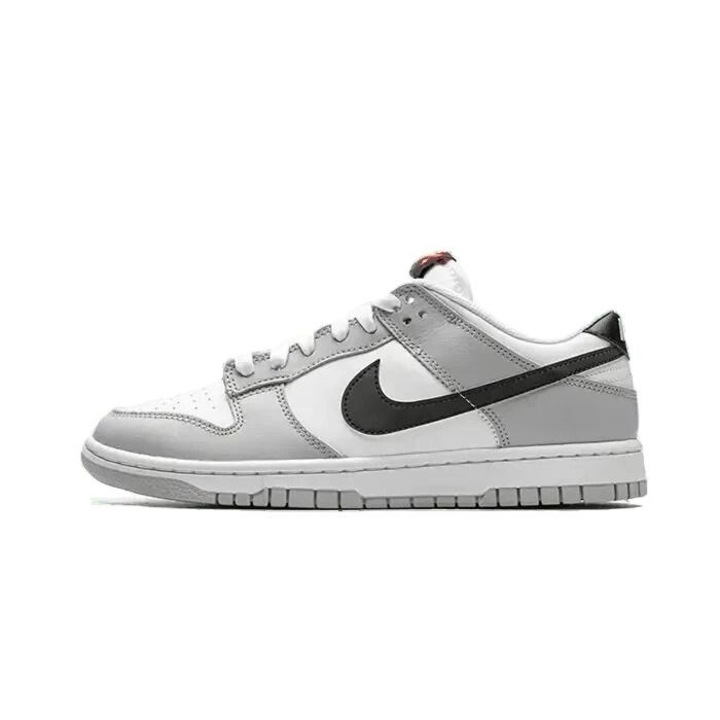 Мъжки спортни обувки Nike Dunk Low Jackpot, черно, бяло, текстил, модерен дизайн