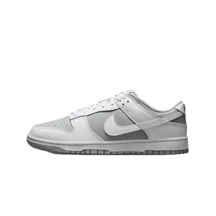 Мъжки спортни обувки, Nike, Dunk Low Retro, бели, сиви, 42 EU