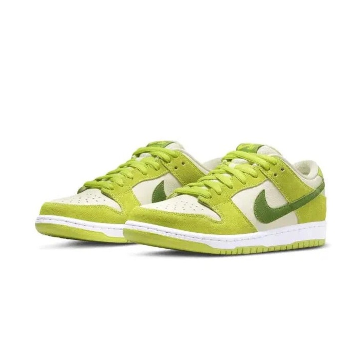 Мъжки спортни обувки, Nike, Dunk Low, зелени, велур