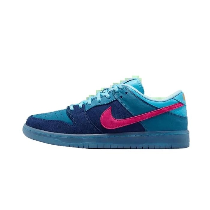 Мъжки маратонки Nike SB Dunk Low Pro, Run The Jewels, сини, кожа с уникален дизайн, 40,5 EU