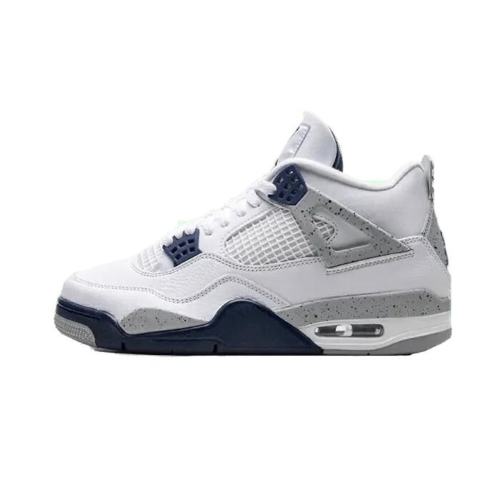 Pantofi sport barbati, Jordan, Air Jordan 4 Midnight Navy, bleumarin, piele de inalta calitate