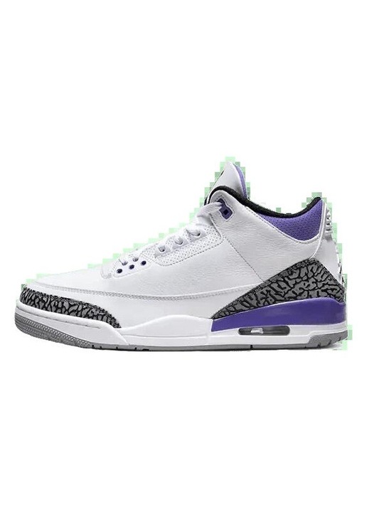 Pantofi sport barbati Jordan Air Jordan 3, negru, violet, piele