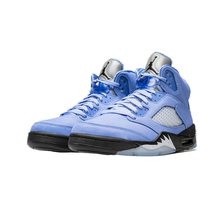 Tenisi barbati, Jordan, Air Jordan 5 UNC, albastra, piele intoarsa