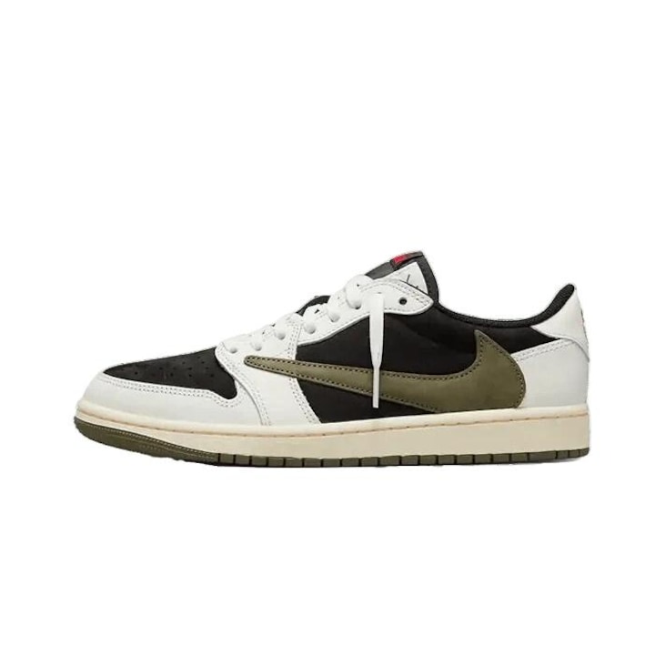 Мъжки спортни обувки, Jordan, Air Jordan 1 Retro Low OG SP, цвят маслина, ексклузивен дизайн на Travis Scott