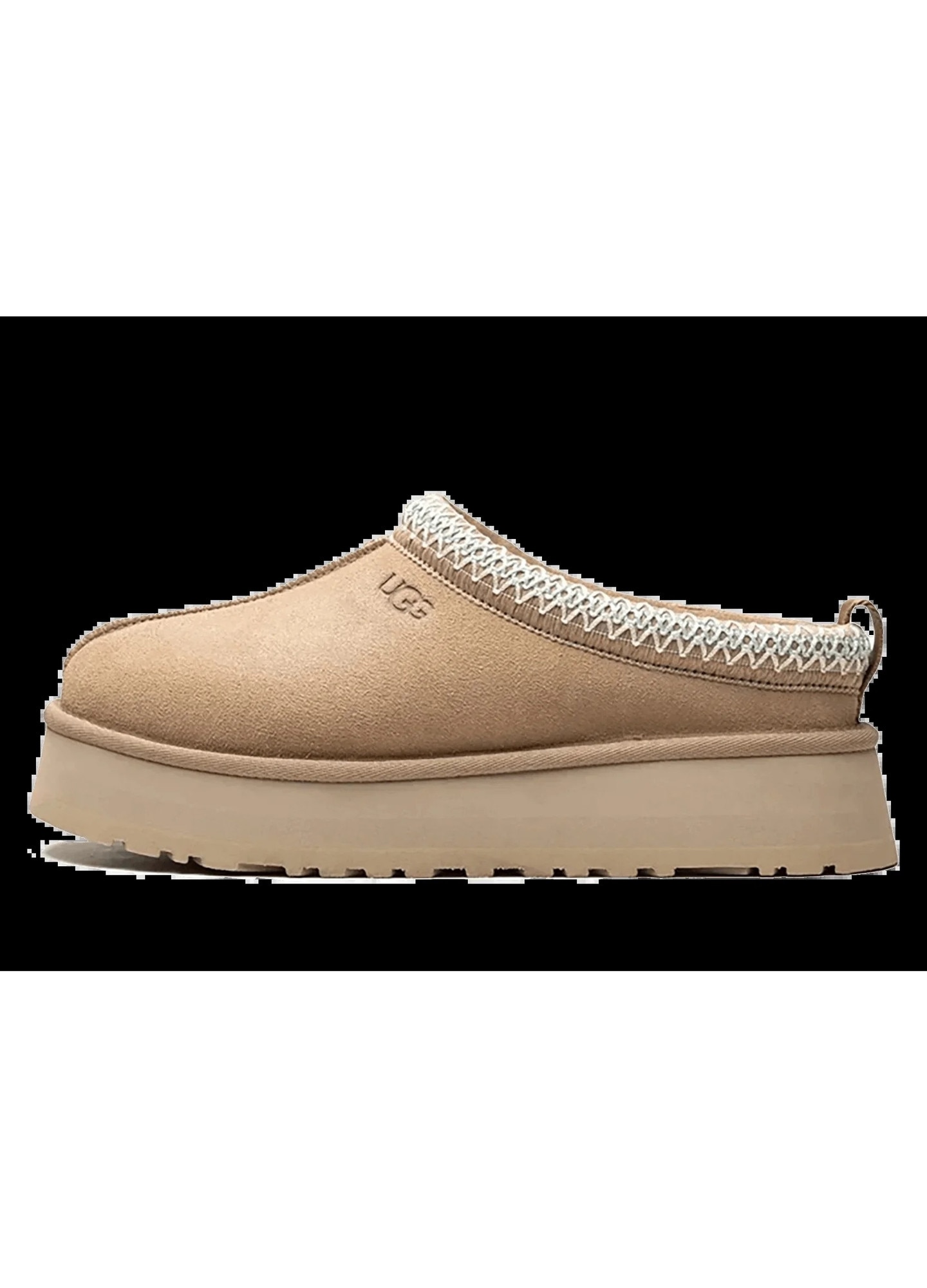Papuci UGG Tazz, confortabili, din piele de caprioara, culoare