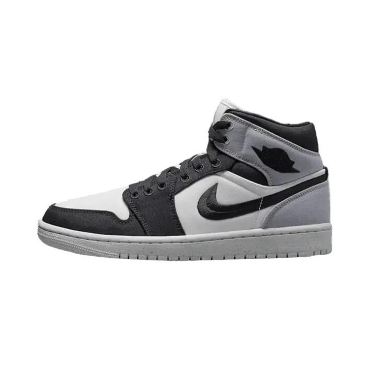 Pantofi sport barbati Jordan Air Jordan 1 Mid SE, gri deschis, materiale de inalta calitate, detalii clasice