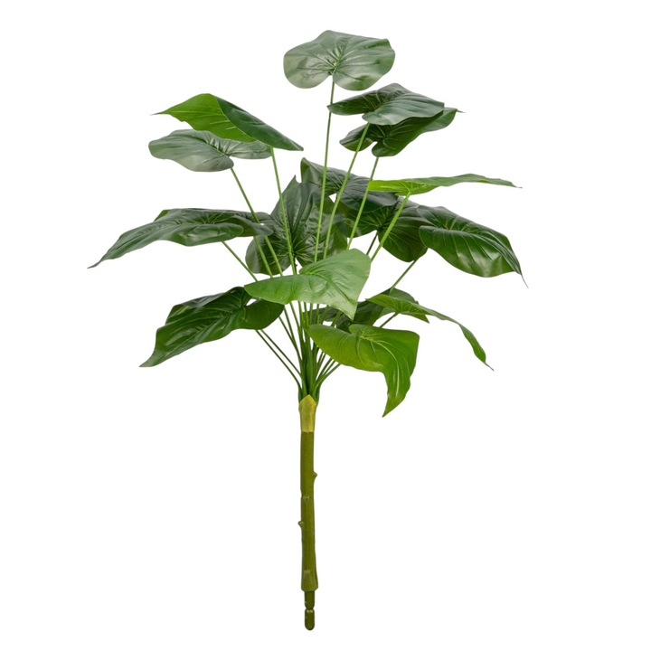 Planta decorativa artificiala, fara ghiveci, tip Monstera, Naimeed D6945, 88 cm, Verde