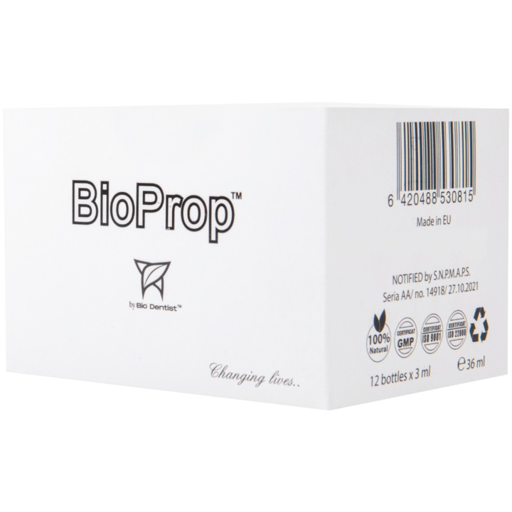 Supliment Natural Bio Prop By Bio Dentist pentru Preventie Parodontoza si Igiena Orala 12 Doze X 3ml