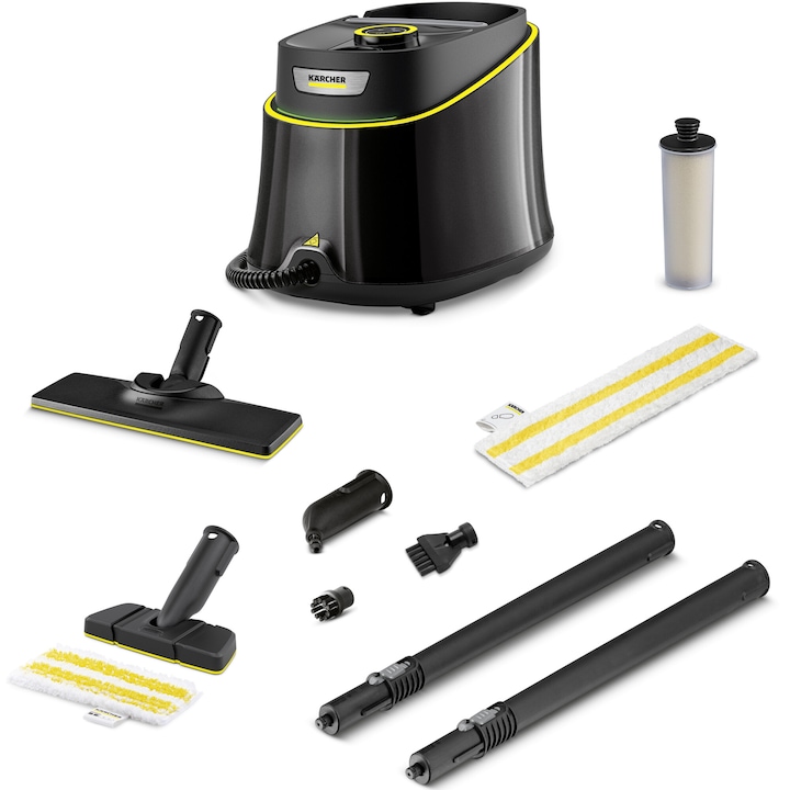 Мултифункционална парочистачка Karcher SC 3 Deluxe Anniversary Edition 1.513-436.0, 1900 W, 3.5 бара, Нагряване 0.5 мин, 1 л резервоар, Черен