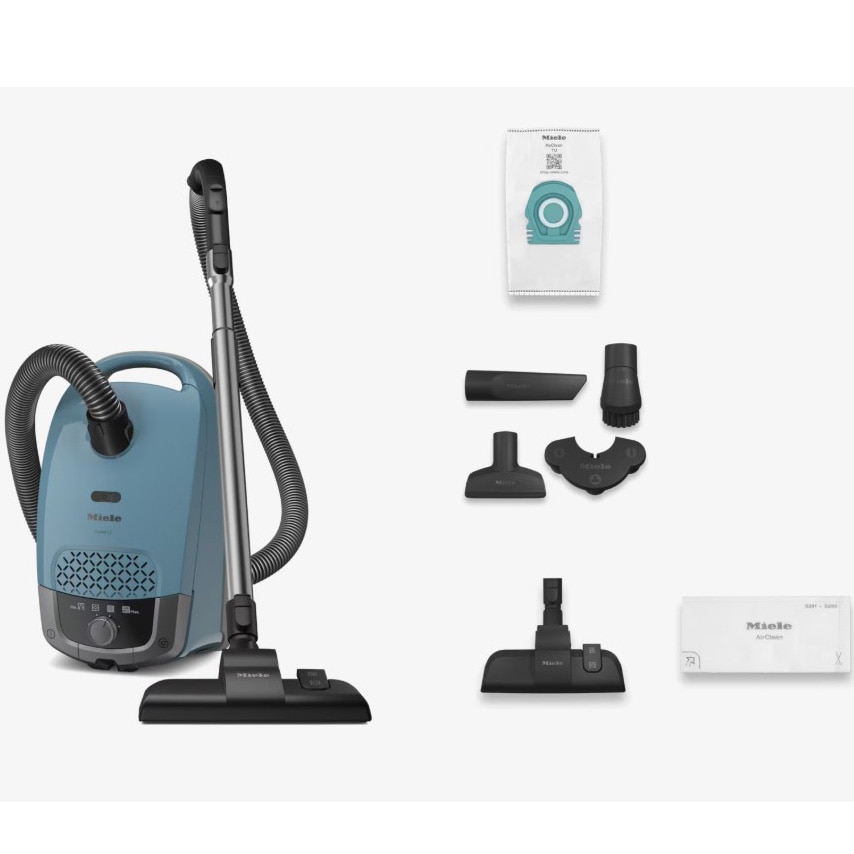 Aspirator cu sac Miele Guard S1 12558580, 890 W, 3,5 l, 76 dB, albastru