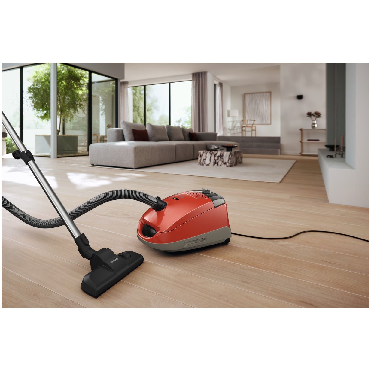 Aspirator cu sac Miele Guard S1 Junior 12558560, 890 W, 3,5 l, 76 dB, rosu