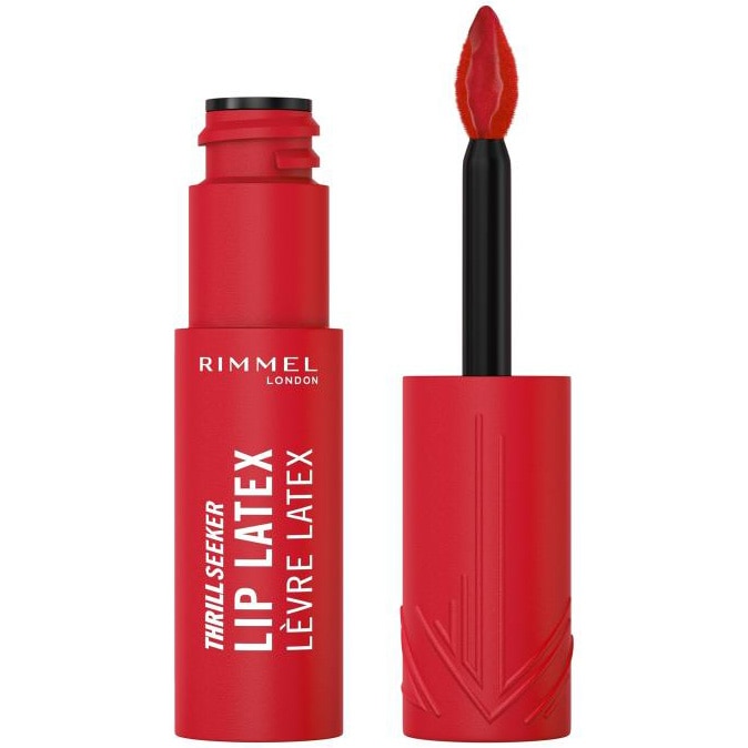 Ruj lichid Rimmel Thrill Seeker Lip LatexRed 400, 6 ml - eMAG.ro