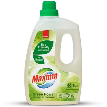 Detergent Gel concentrat pentru rufe Sano Green Power, 3L
