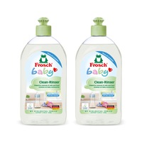 Pachet Detergent curatare vesela, biberoane, suzete, jucarii bebelusi Frosch Eco Baby, 2x500ml