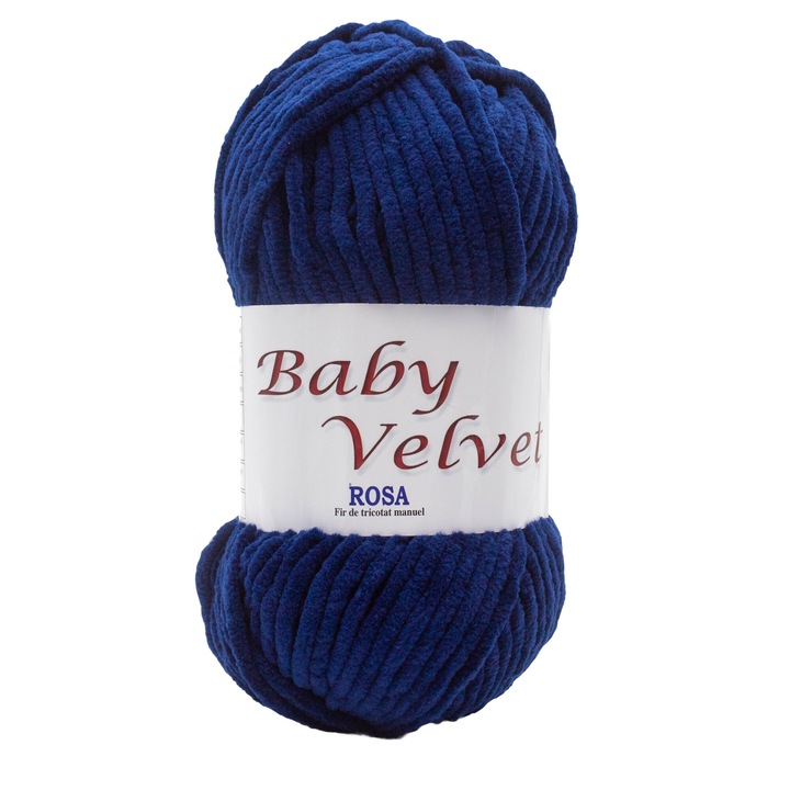Csomag Baby Velvet 155 bársonyos kötőfonal, 5 gombolyag, 100% mikropoliészter, 500 g/csomag, tengerészkék