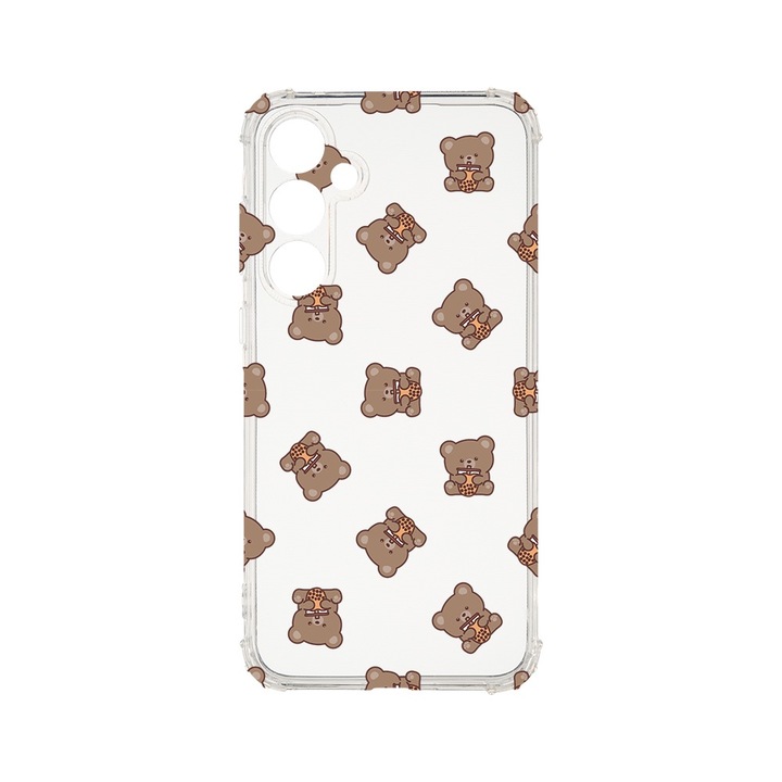 BestCase® Husa pentru Samsung Galaxy A16, Anti Shock 1.5MM, Teddy Bear Pattern, Rezistenta La Socuri, Protectie camera, ecran si colturi, 1925009 AS 974