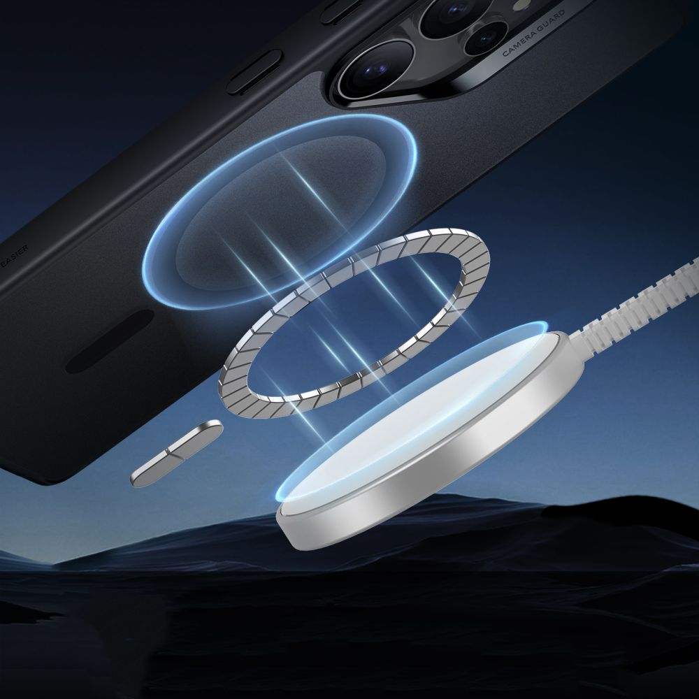 Husa premium pentru Samsung Galaxy S25 Ultra compatibila MagSafe ESR - Classic Hybrid HaloLock - Negru mat