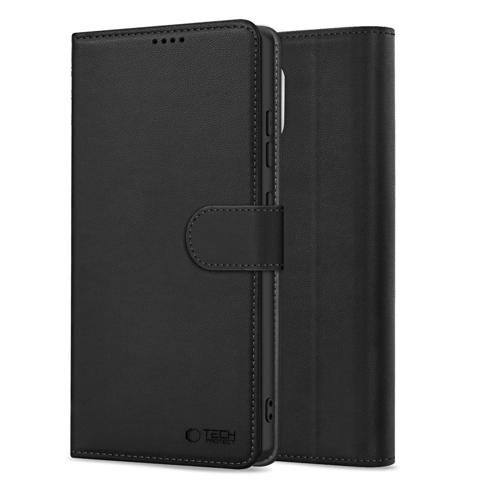 Husa TECH-PROTECT Wallet compatibila cu Xiaomi Poco X7 5G / Redmi Note 14 Pro 5G / Note 14 Pro Plus 5G Black