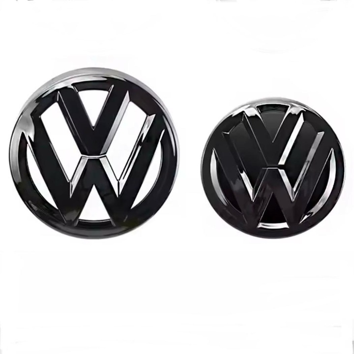 Maf 2 db hátsó első embléma készlet Volkswagen VW Golf 7 MK7 2014-2017, 137 mm és 113 mm, fényes fekete