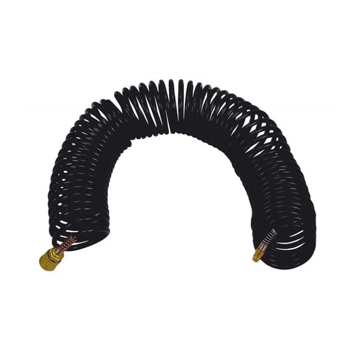 Furtun spiralat, Stanley, cu mufe rapide, 15 m