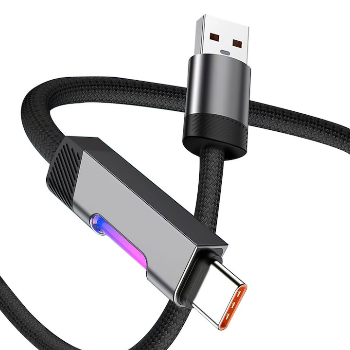 Cablu USB A la USB C, incarcare rapida, compatibil cu iPhone 16/15 Pro Max, MacBook Air, iPad Pro, Google Pixel