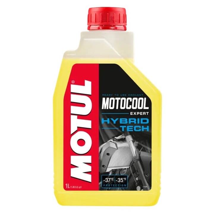 Plyn de racire Motul 1L -37C, galben, pentru motociclete, quady