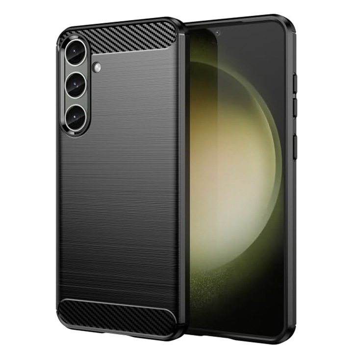 Калъф, Съвместим с Samsung Galaxy S25 Plus TPU Commando Carbon Black