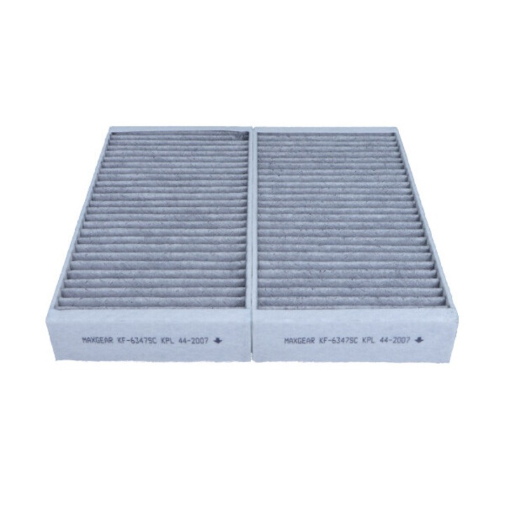 Maxgear fülkeszűrő, DB W164 M-KLASA-hoz, 2 db-os szett, ezüstionokkal és aktív szénnel