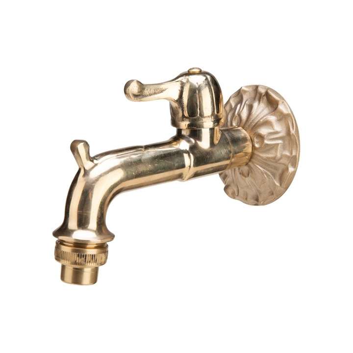 Robinet dublu alama retro, cu bila, 1/2''