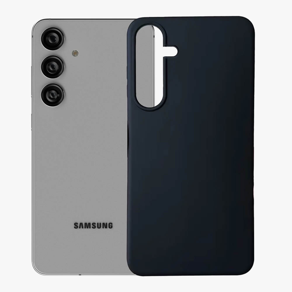 Husa protectie, Compatibila Samsung Galaxy S25, FONIX Ultra Slim Fit, Anti-Fingerprint, Design subtire, Acoperire mata, Suprafata antiaderenta, Negru