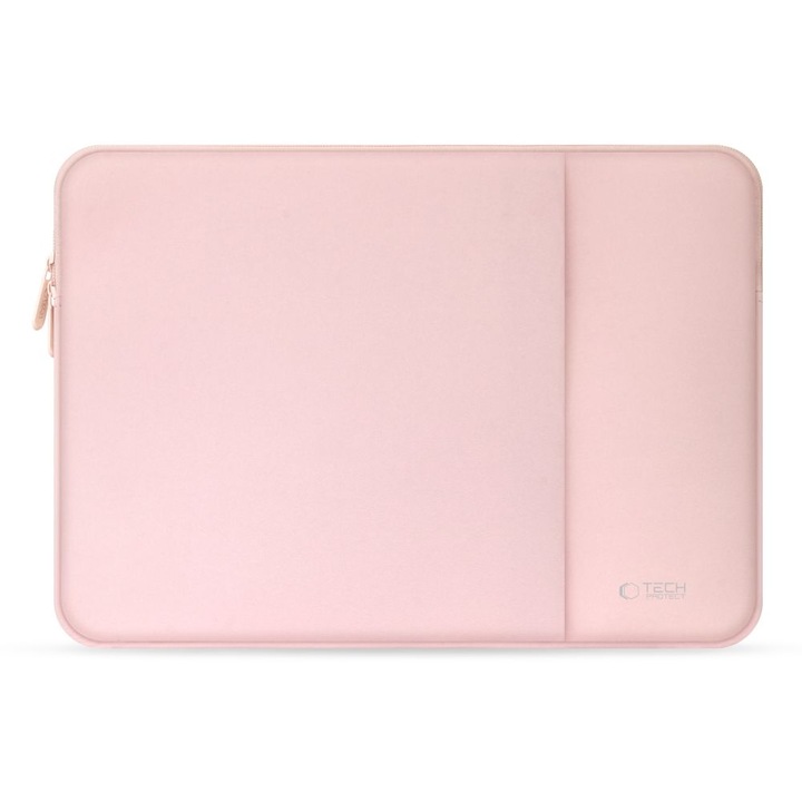 Husa TECH-PROTECT Neopren compatibila cu laptop 13 inch, Rose