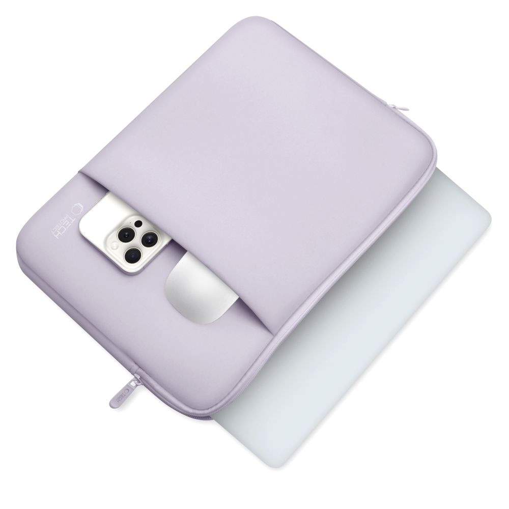 Husa TECH-PROTECT Neopren compatibila cu laptop 15/16 inch, Mauve