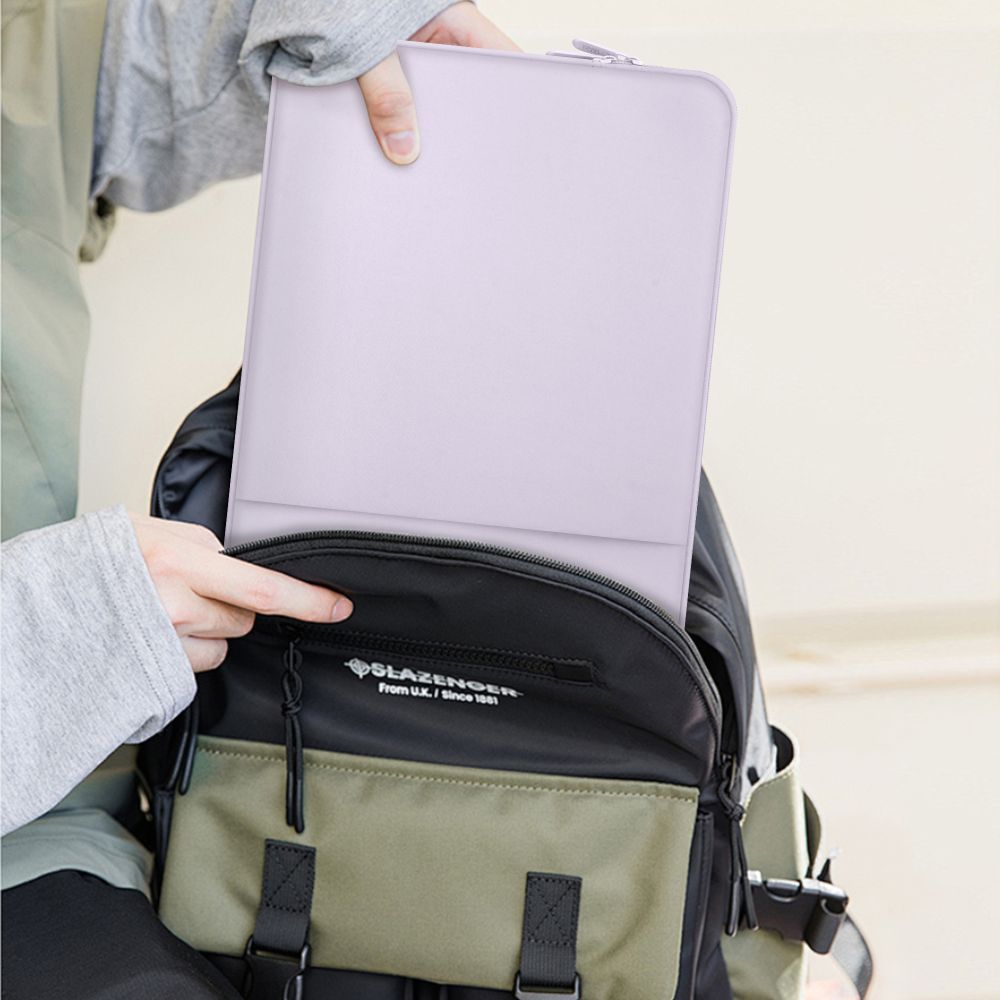 Husa TECH-PROTECT Neopren compatibila cu laptop 15/16 inch, Mauve