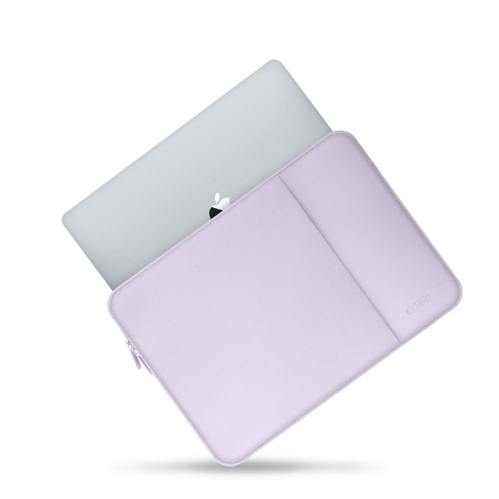 Husa TECH-PROTECT Neopren compatibila cu laptop 15/16 inch, Mauve