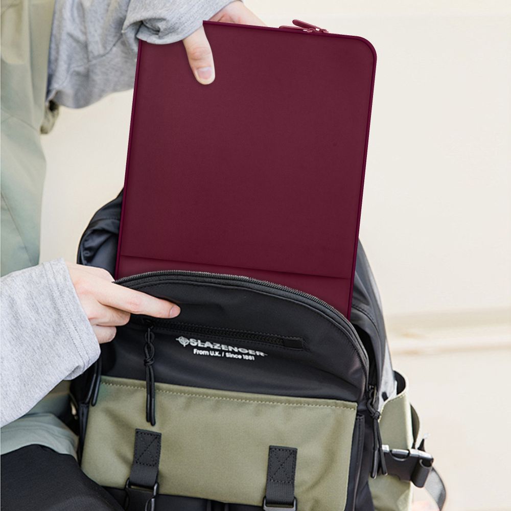 Husa TECH-PROTECT Neopren compatibila cu laptop 15/16 inch, Mulberry
