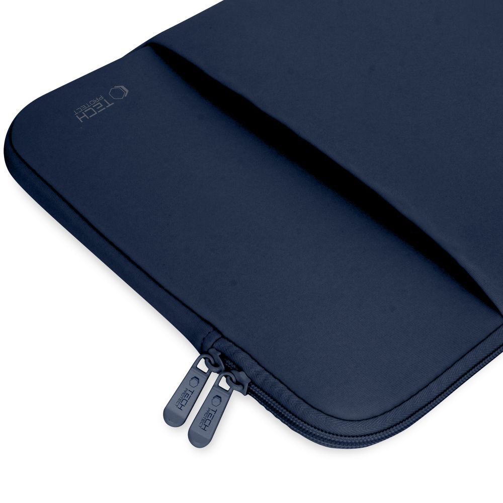 Husa TECH-PROTECT Neopren compatibila cu laptop 15/16 inch, Navy Blue