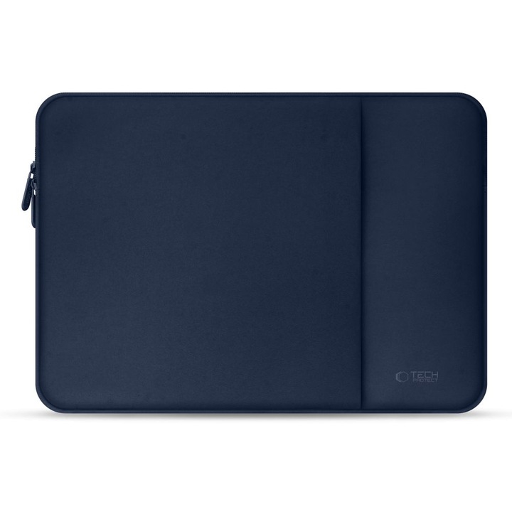 Husa TECH-PROTECT Neopren compatibila cu laptop 15/16 inch, Navy Blue