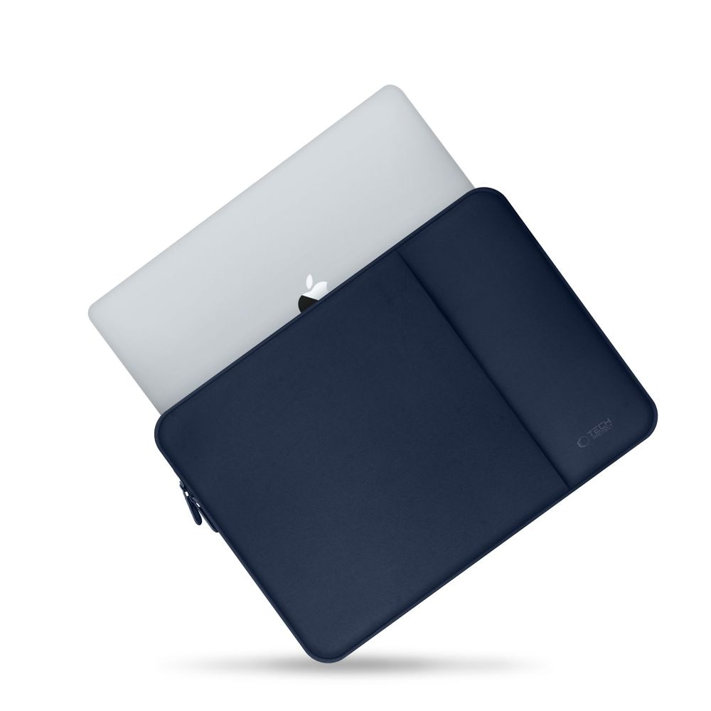 Husa TECH-PROTECT Neopren compatibila cu laptop 15/16 inch, Navy Blue