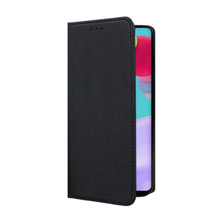 Honor Magic 6 Lite / Magic6 Lite kompatibilis könyves tok, Comando Book, Mágneses záródás, Belső kártyatartó zseb, Flip állvány, Teljes és praktikus védelem, Fekete