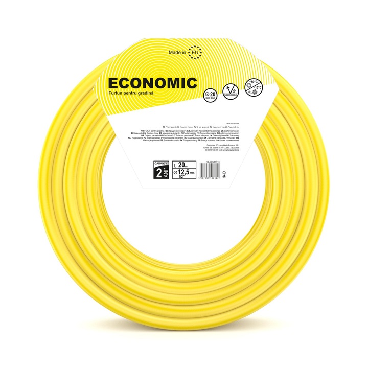Gazdaságos kerti tömlő, öntözéshez, Ø 12,5 mm, 20 bar, L 20 m