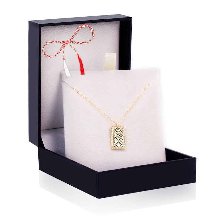 Martisor Lantisor Argint 925 Gold Plated – Mysterious