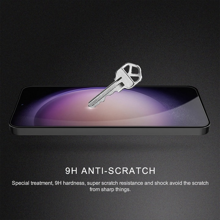 ProTitan Instant film kompatibilis a Samsung Galaxy S25-tel, Alkalmazás egy mozdulattal, Extra professzionális védelem, Nehezen repedő ionok, 3D Fusion, Teljes fedél, Üveg, Applikátor mellékelve, Fekete