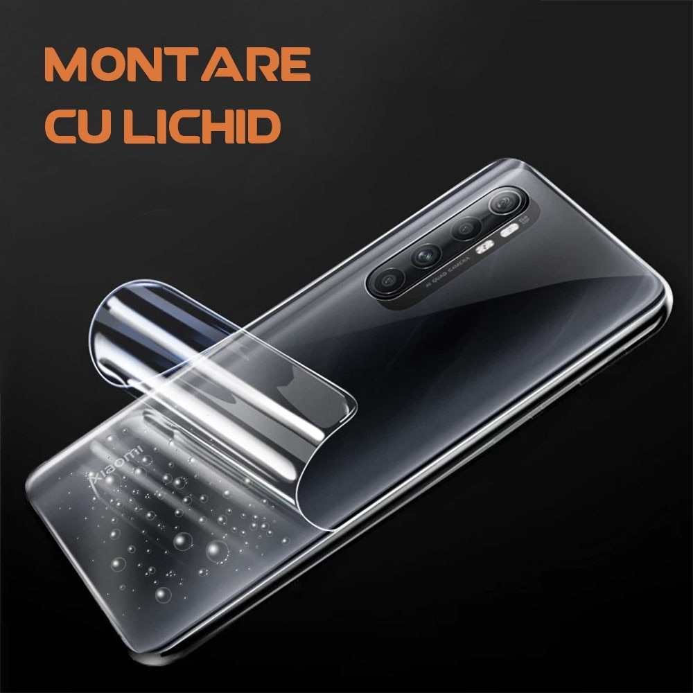 Folie Back Shield compatibila cu Samsung Galaxy S25 Ultra, Protectie spate, Hidrogel in 3 straturi, Anti-ingalbenire, Anti-UV, Regenerabila, Anti-soc, Instalare usoara