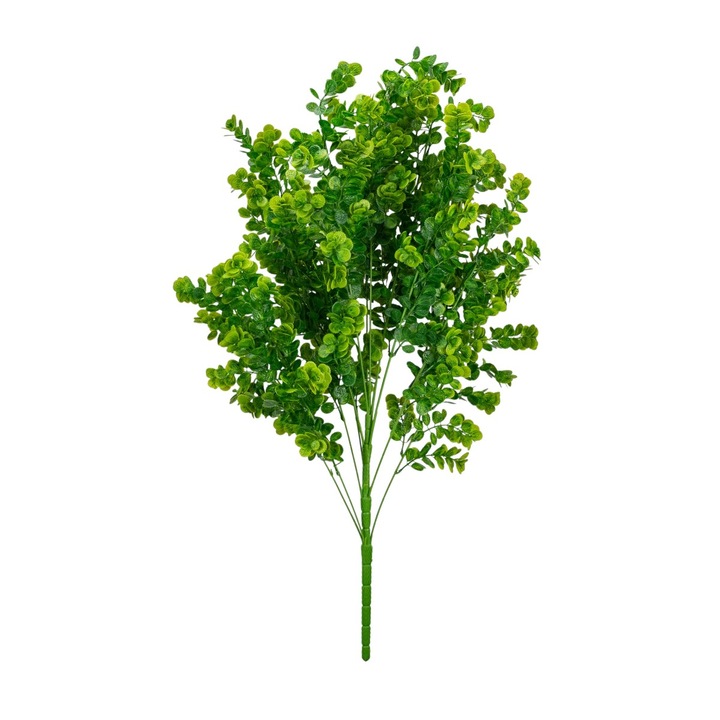 Planta decorativa artificiala, fara ghiveci, tip Eucalipt, Naimeed D6952, 105 cm, Verde