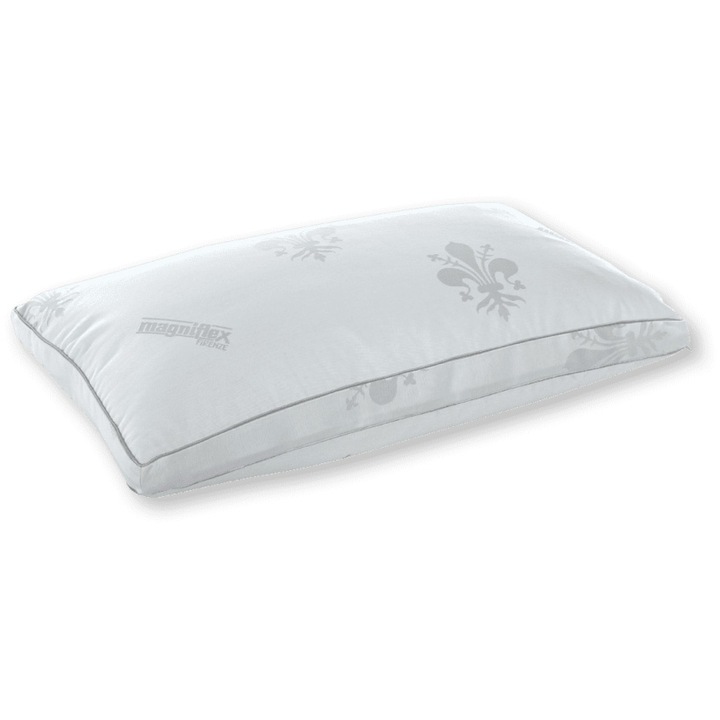 Perna Virtuoso Magniflex, 42x72x12 cm, spuma cu memorie, husa 100% viscoza, detasabila, fermitate: moale