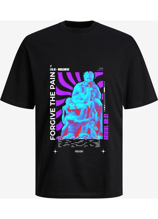 Férfi póló, For Give The Pain, M-es méret, fekete