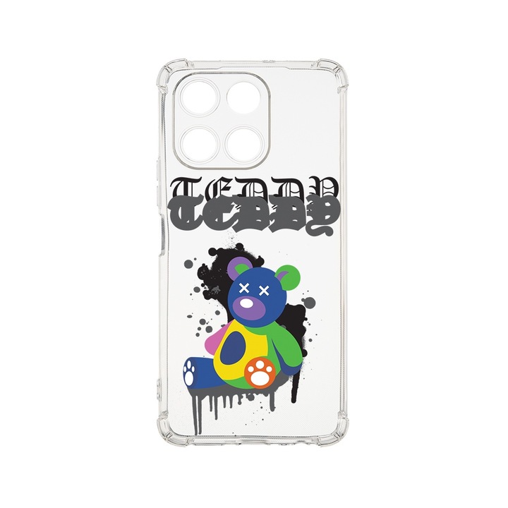 BestCase® Husa pentru Honor 200 Smart, Anti Shock 1.5MM, Teddy Bear Pastel Colors, Rezistenta La Socuri, Protectie camera, ecran si colturi, 1925010 AS 1567