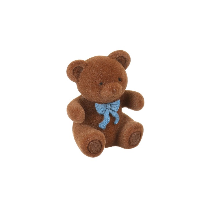 Buton mobila "urs plus", Ø 49 mm, plastic, maro, vopsit