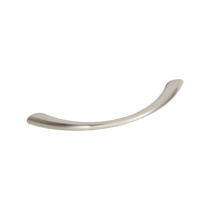 Maner mobila Inspire Chic, 96 mm, zamac, gri, finisaj satinat (set 4 buc)